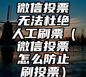 简单的来说下微信投票人工怎么刷票(微信纯人工投票)