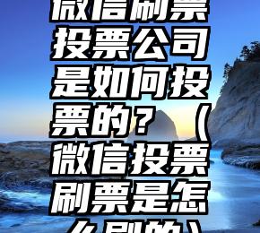简单的来说下微信投票人工怎么刷票（微信纯人工投票）