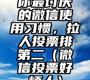 简单的来说下微信投票人工怎么刷票（微信纯人工投票）