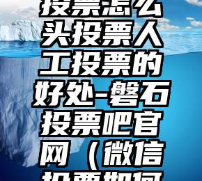 简单的来说下微信投票人工怎么刷票(微信纯人工投票)