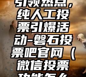 简单的来说下微信投票人工怎么刷票(微信纯人工投票)