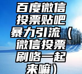 简单的来说下微信投票人工怎么刷票(微信纯人工投票)