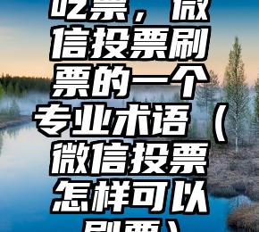 简单的来说下微信投票人工怎么刷票（微信纯人工投票）