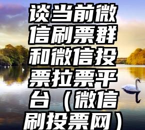 简单的来说下微信投票人工怎么刷票（微信纯人工投票）