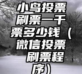 简单的来说下微信投票人工怎么刷票（微信纯人工投票）