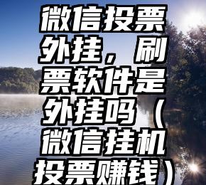 简单的来说下微信投票人工怎么刷票（微信纯人工投票）