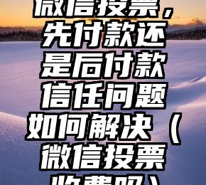 简单的来说下微信投票人工怎么刷票（微信纯人工投票）