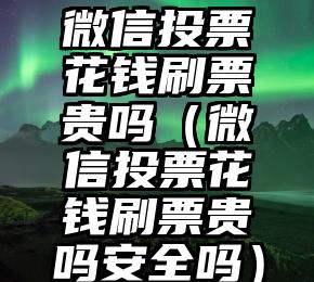 简单的来说下微信投票人工怎么刷票（微信纯人工投票）