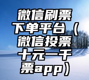 简单的来说下微信投票人工怎么刷票（微信纯人工投票）