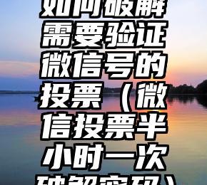 简单的来说下微信投票人工怎么刷票（微信纯人工投票）
