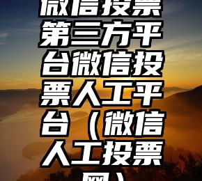 简单的来说下微信投票人工怎么刷票（微信纯人工投票）