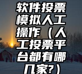 简单的来说下微信投票人工怎么刷票（微信纯人工投票）