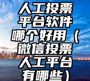 简单的来说下微信投票人工怎么刷票（微信纯人工投票）