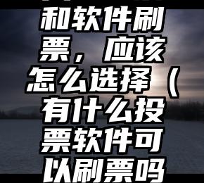 简单的来说下微信投票人工怎么刷票（微信纯人工投票）