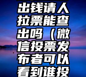 简单的来说下微信投票人工怎么刷票（微信纯人工投票）