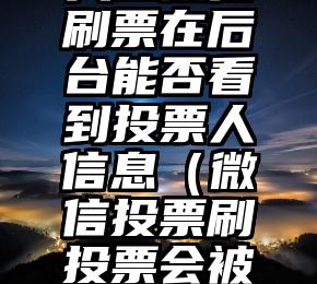 简单的来说下微信投票人工怎么刷票（微信纯人工投票）
