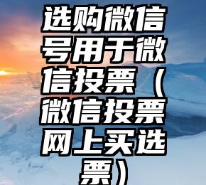 简单的来说下微信投票人工怎么刷票(微信纯人工投票)