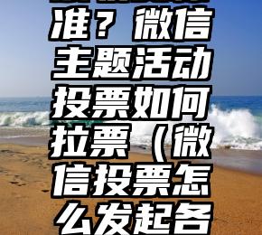 简单的来说下微信投票人工怎么刷票（微信纯人工投票）