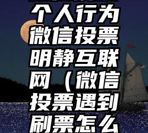 简单的来说下微信投票人工怎么刷票（微信纯人工投票）