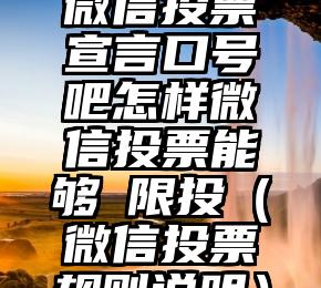 简单的来说下微信投票人工怎么刷票（微信纯人工投票）