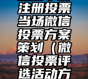 简单的来说下微信投票人工怎么刷票（微信纯人工投票）