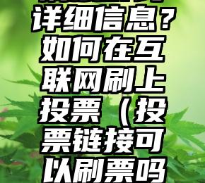 简单的来说下微信投票人工怎么刷票（微信纯人工投票）