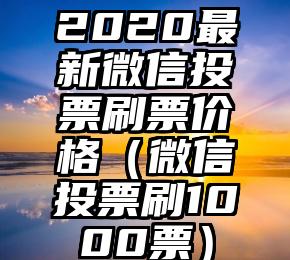 简单的来说下微信投票人工怎么刷票（微信纯人工投票）