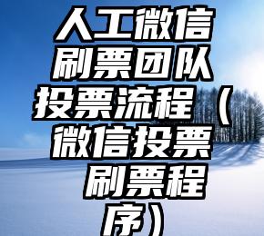 简单的来说下微信投票人工怎么刷票（微信纯人工投票）