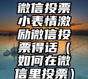 简单的来说下微信投票人工怎么刷票（微信纯人工投票）