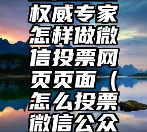 简单的来说下微信投票人工怎么刷票（微信纯人工投票）