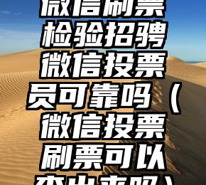 简单的来说下微信投票人工怎么刷票（微信纯人工投票）
