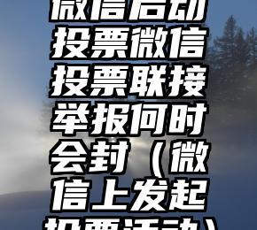 简单的来说下微信投票人工怎么刷票（微信纯人工投票）