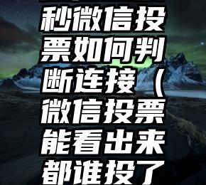 简单的来说下微信投票人工怎么刷票（微信纯人工投票）