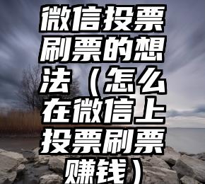 简单的来说下微信投票人工怎么刷票（微信纯人工投票）