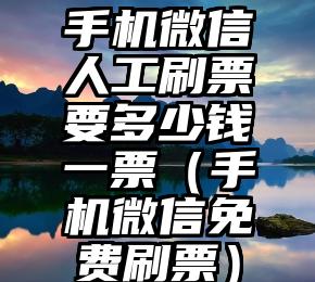 简单的来说下微信投票人工怎么刷票（微信纯人工投票）