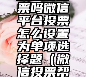 简单的来说下微信投票人工怎么刷票（微信纯人工投票）