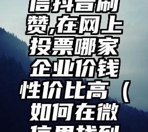 简单的来说下微信投票人工怎么刷票（微信纯人工投票）