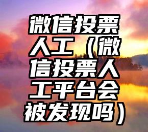 简单的来说下微信投票人工怎么刷票（微信纯人工投票）