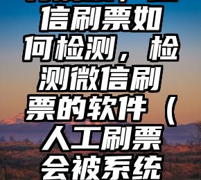 简单的来说下微信投票人工怎么刷票（微信纯人工投票）