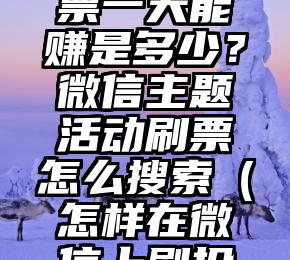 简单的来说下微信投票人工怎么刷票（微信纯人工投票）