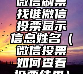 简单的来说下微信投票人工怎么刷票（微信纯人工投票）