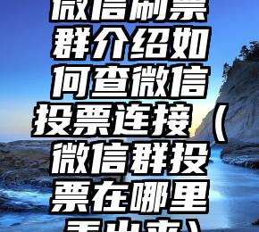 简单的来说下微信投票人工怎么刷票（微信纯人工投票）