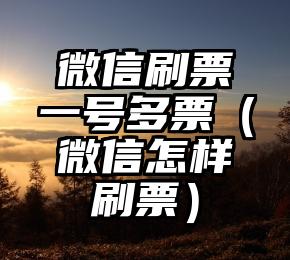 简单的来说下微信投票人工怎么刷票（微信纯人工投票）