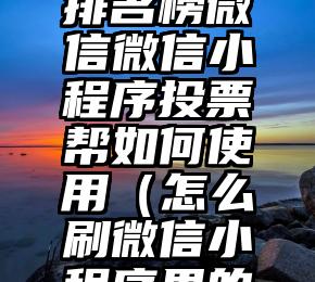 简单的来说下微信投票人工怎么刷票（微信纯人工投票）