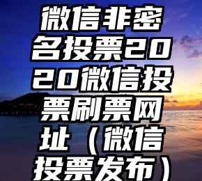 简单的来说下微信投票人工怎么刷票（微信纯人工投票）