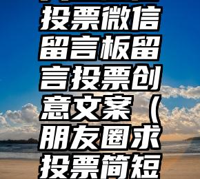 简单的来说下微信投票人工怎么刷票（微信纯人工投票）