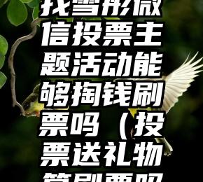 简单的来说下微信投票人工怎么刷票（微信纯人工投票）