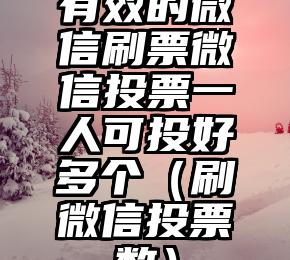 简单的来说下微信投票人工怎么刷票（微信纯人工投票）