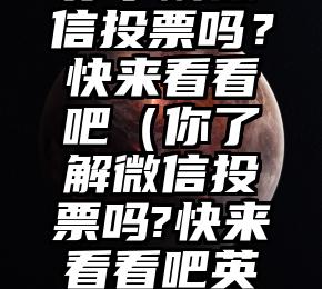 简单的来说下微信投票人工怎么刷票（微信纯人工投票）