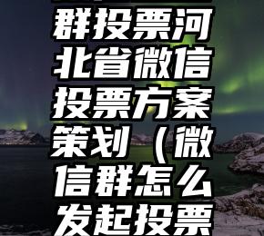 简单的来说下微信投票人工怎么刷票（微信纯人工投票）